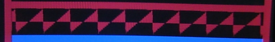 Screenshot of sawtooth waveform digitized and displayed on VGA